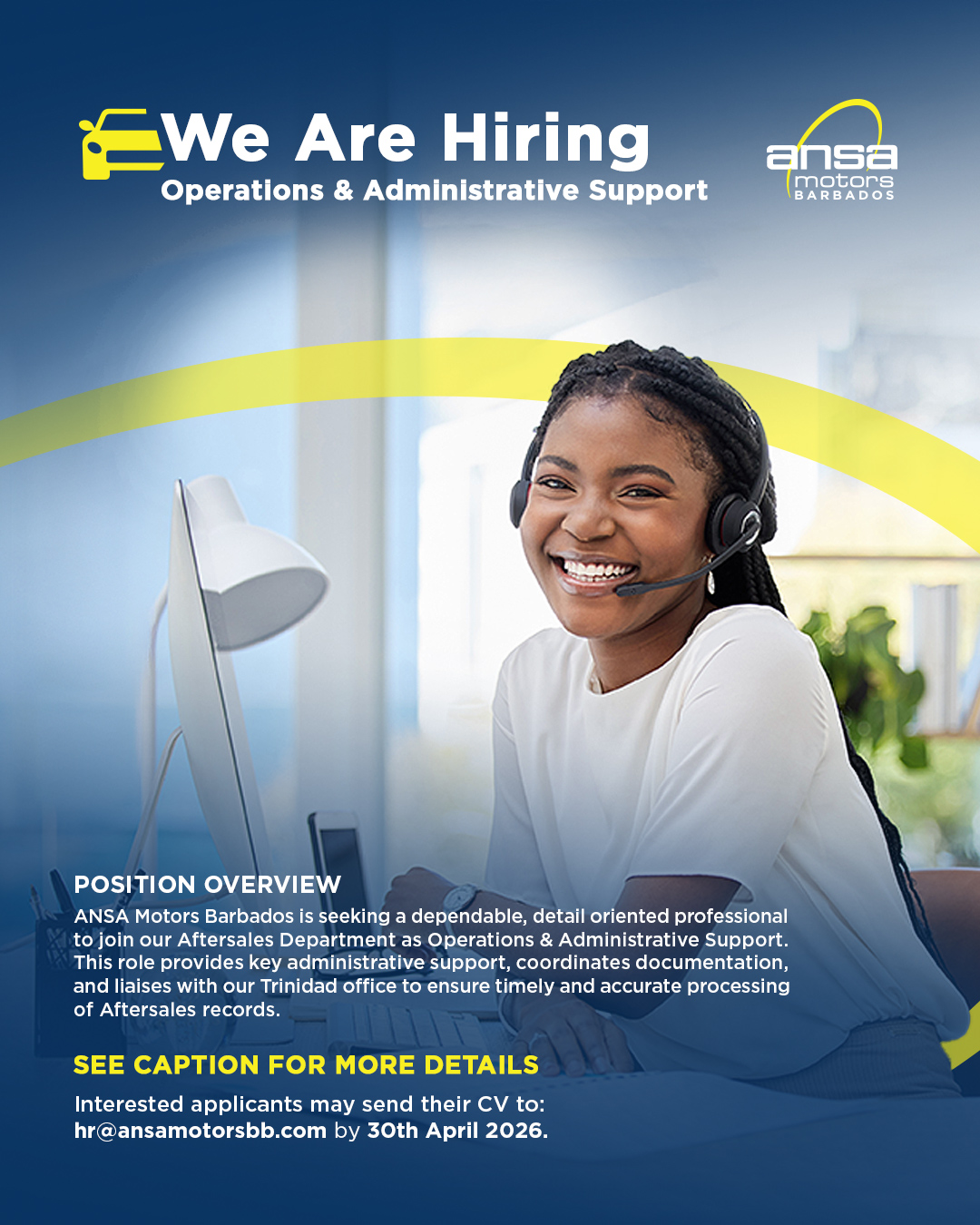 JOB OPPORTUNITY: Operations & Admin Support