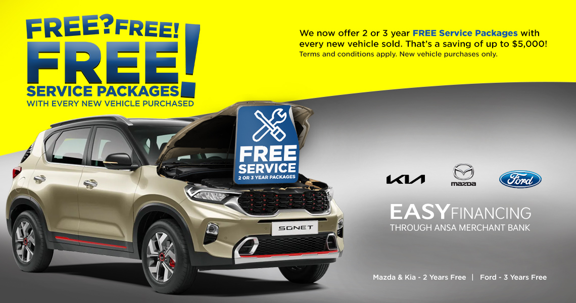 FREE Services with Ford, Mazda or Kia